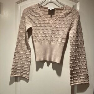 Beige Cropped Sweater
